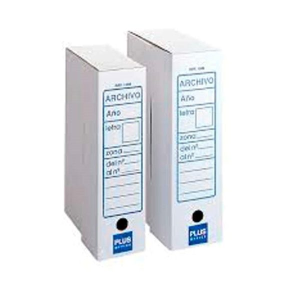Archivo definitivo caja cartón blanco Plus