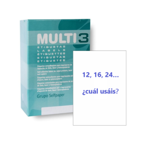 Etiquetas A-4 para imprimir Multi 3
