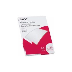 Fundas plastificar A-4 125 mic brillo Ibico Pack 100